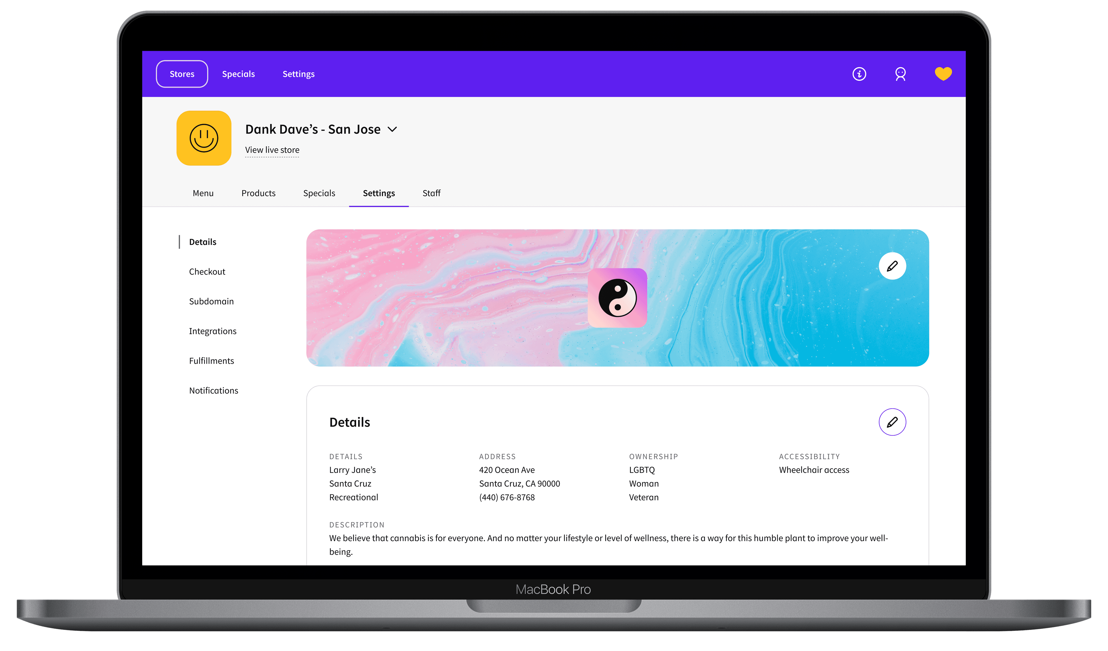 Jane Admin platform on laptop